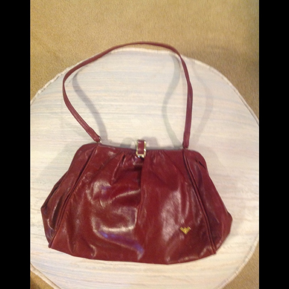 Vintage handbag soft leather small shoulder bag
